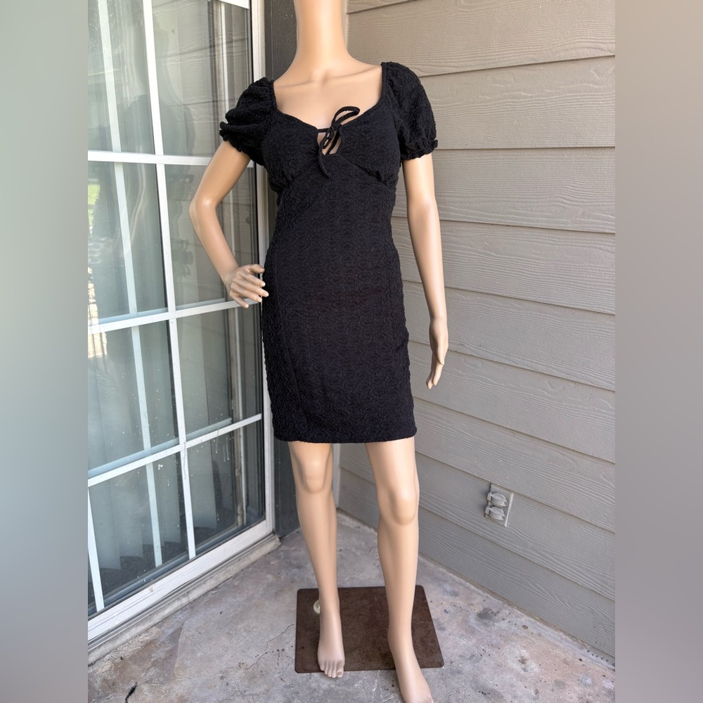Madden NYC Heart Knit Mini Dress